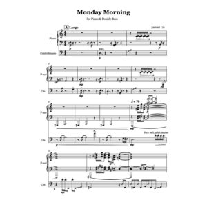 Monday Morning - Antoni Lis, (for Piano & Doublebass)